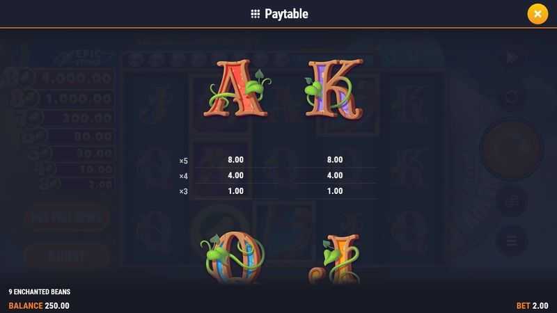 Play 9 Enchanted Beans