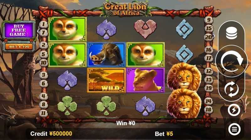Play Great Lion of Africa