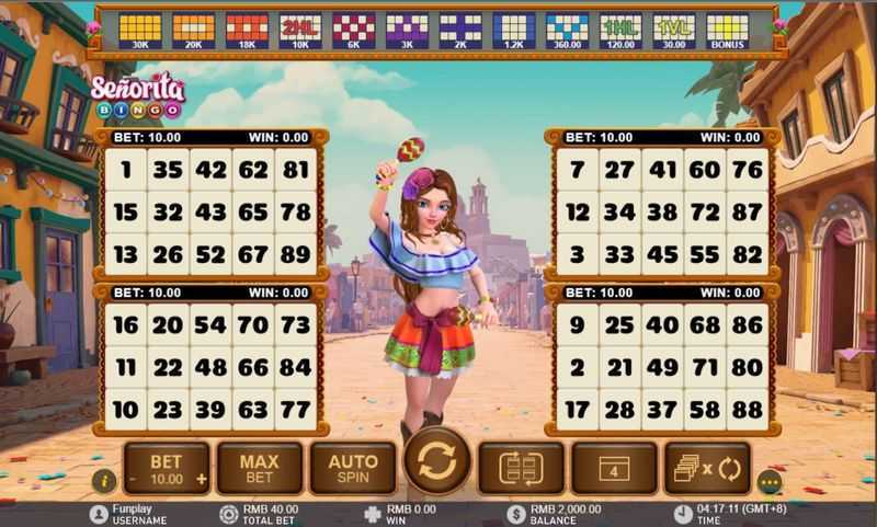 Play Senorita Bingo