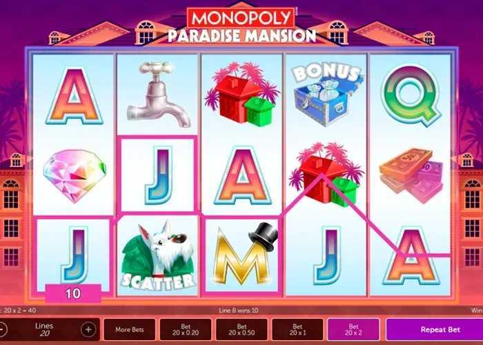Play Monopoly Paradise Mansion