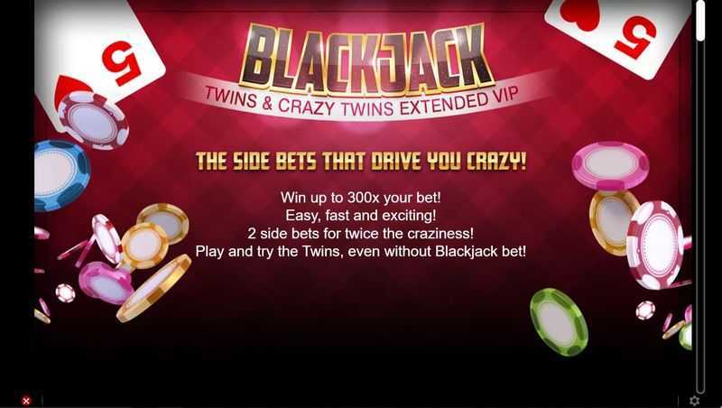 Play BlackJack Twins and Crazy Twins Extended VIP