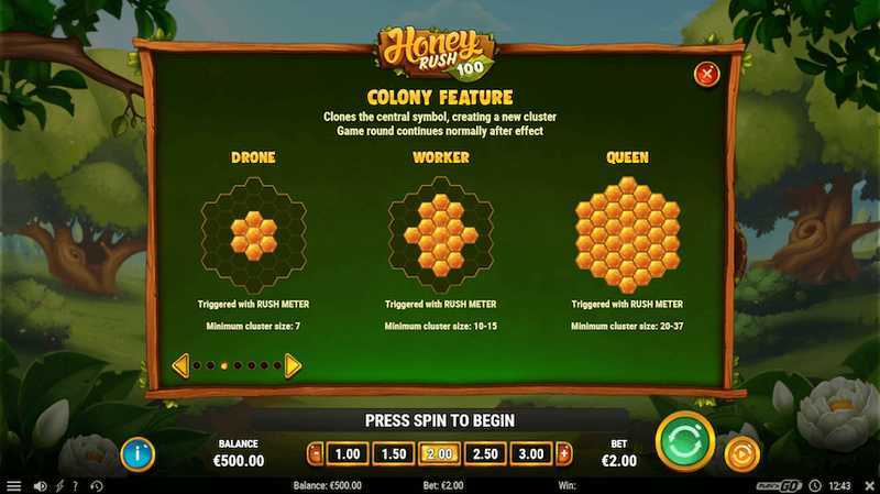 Play Honey Rush 100