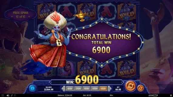 Play Mystery Genie Fortunes of the Lamp