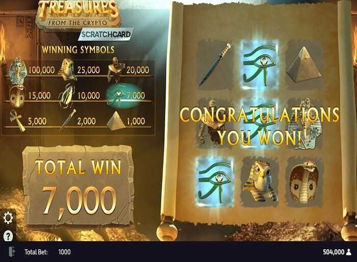Treasures From The Crypto Scratchcard