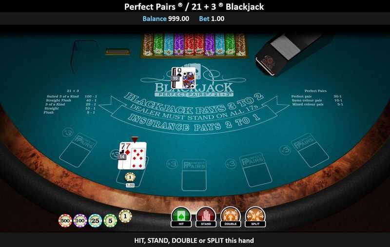Perfect Pairs Blackjack 21 Perfect Pairs Blackjack 21