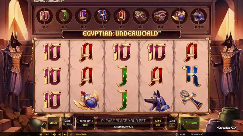 Play Egyptian Underworld by Greentube