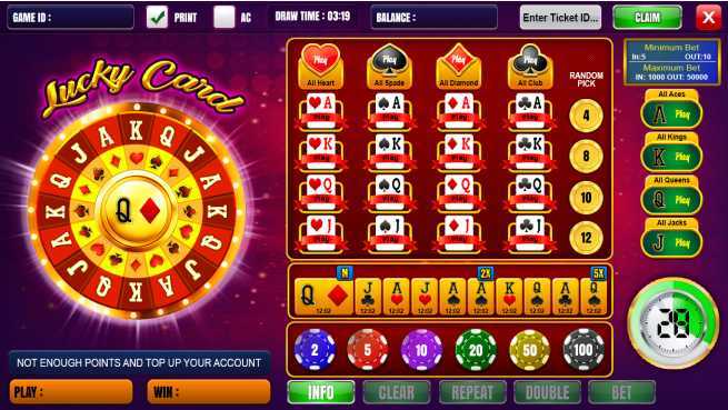Play Lucky Card Layout by Inbet Games