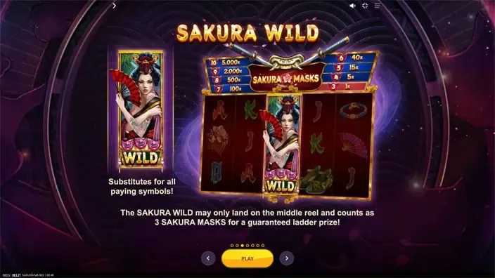 Play Sakura Masks by Red Tiger